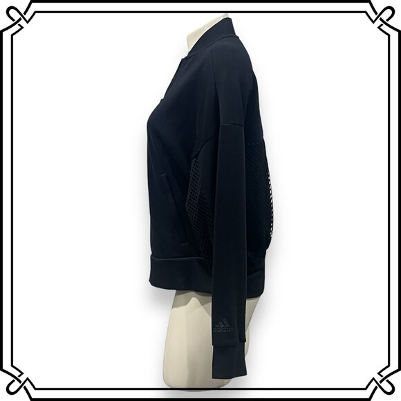 ADIDAS Lightweight Athletic Partial Mesh Bomber Jacket - Size M / NWOT - Picture 6 of 12